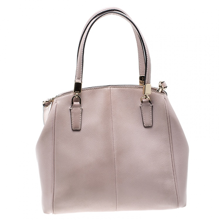 Pre Owned Coach Blush Pink Leather Tote