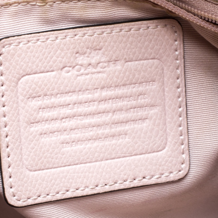 Pre Owned Coach Blush Pink Leather Tote