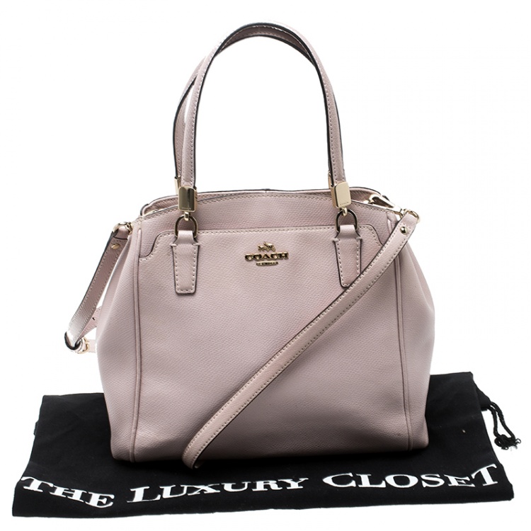 Pre Owned Coach Blush Pink Leather Tote