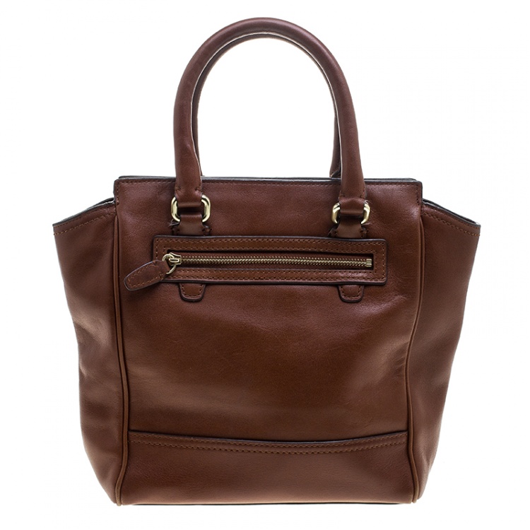 Pre Owned Coach Brown Leather Tote