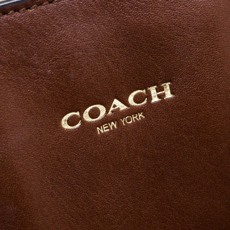 Pre Owned Coach Brown Leather Tote