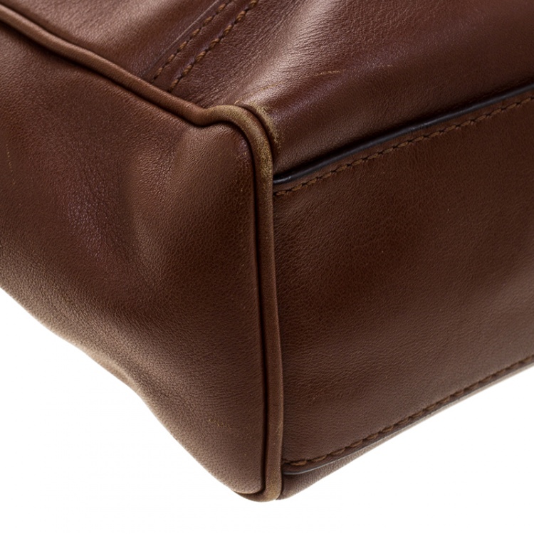 Pre Owned Coach Brown Leather Tote