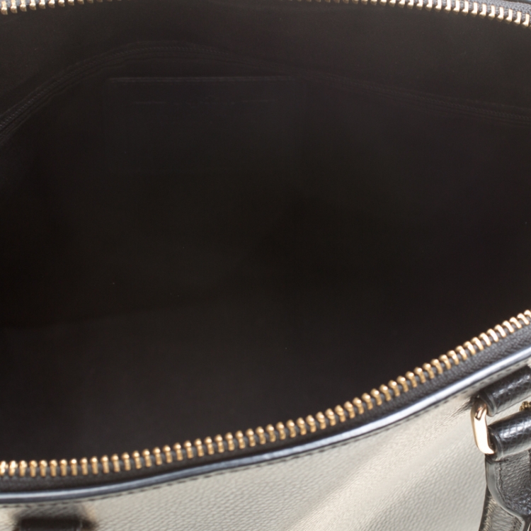 Pre Owned Coach Black Leather Sierra Top Handle Bag