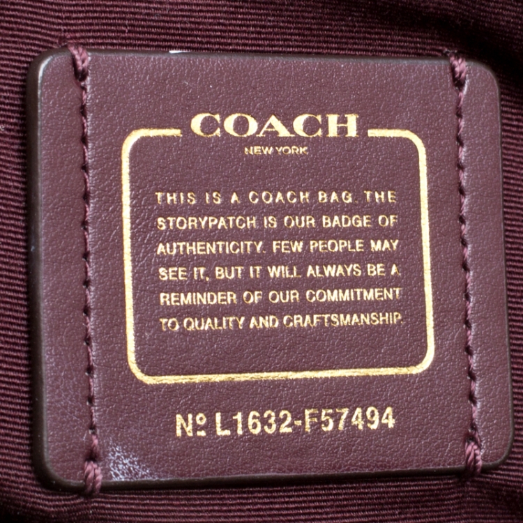 Pre Owned Coach Tri Color Signature Coated Canvas and Leather Sierra Top Handle Bag