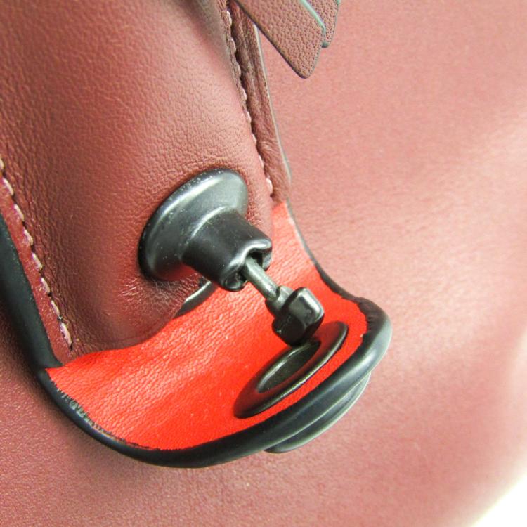 Pre Owned Coach Bordeaux Leather Dakotah Satchel Bag