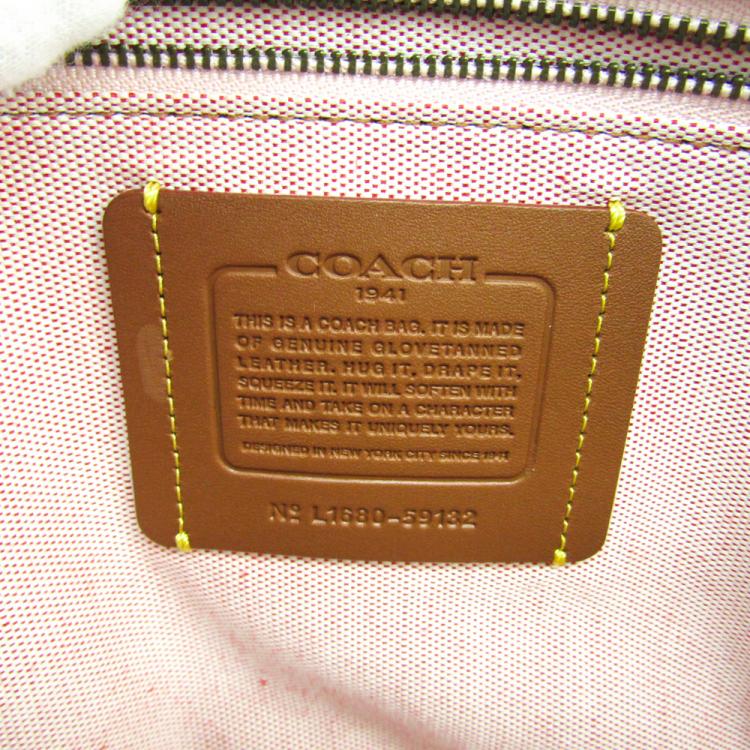 Pre Owned Coach Bordeaux Leather Dakotah Satchel Bag
