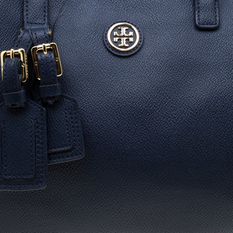 Pre Owned Tory Burch Black Leather Roslyn Tote
