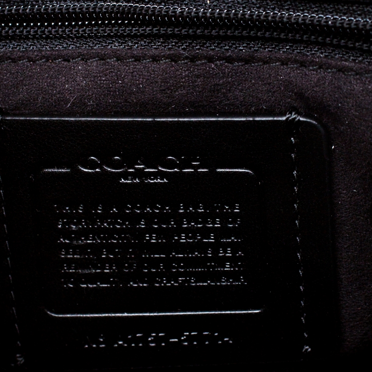 Pre Owned Coach Black Leather Bowery Crossbody Bag
