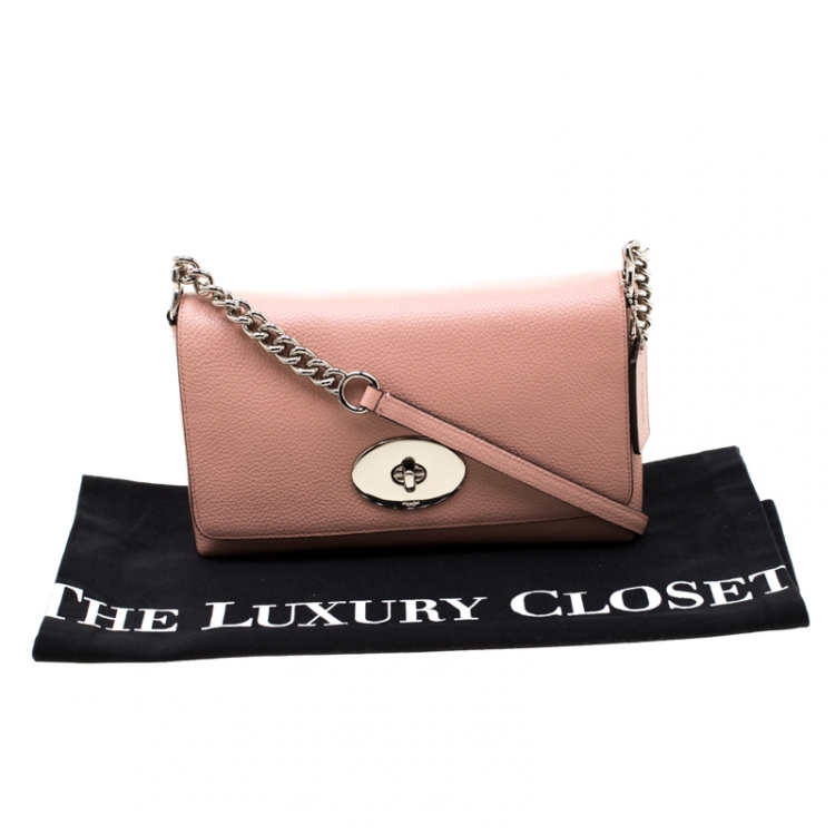 Pre Owned Coach Blush Pink Leather Crosstown Crossbody Bag