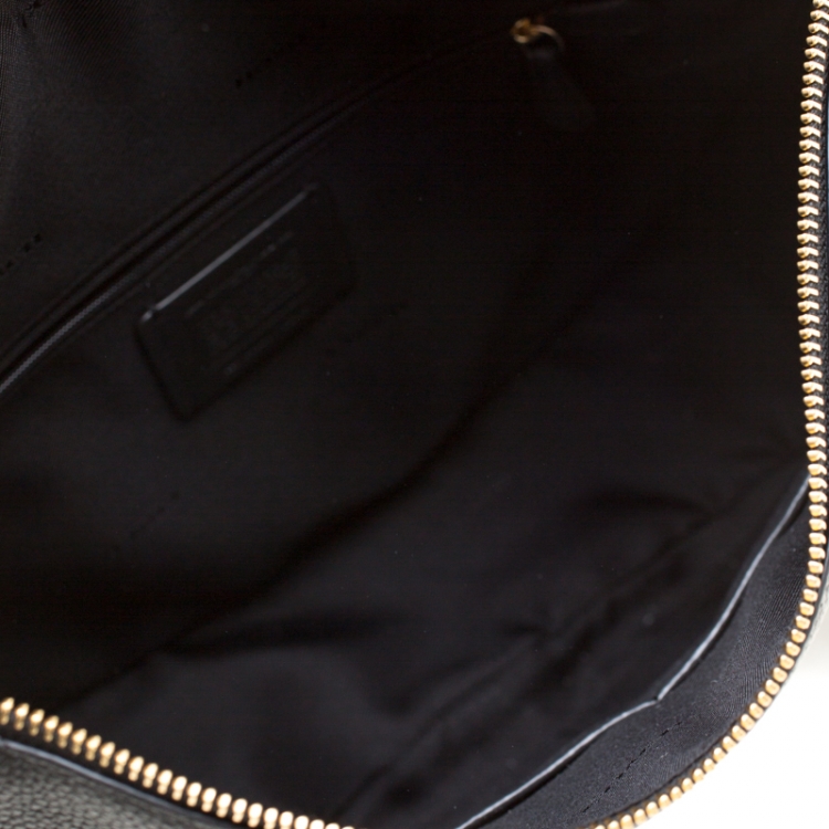 Pre Owned Coach Black Leather Sutton Hobo