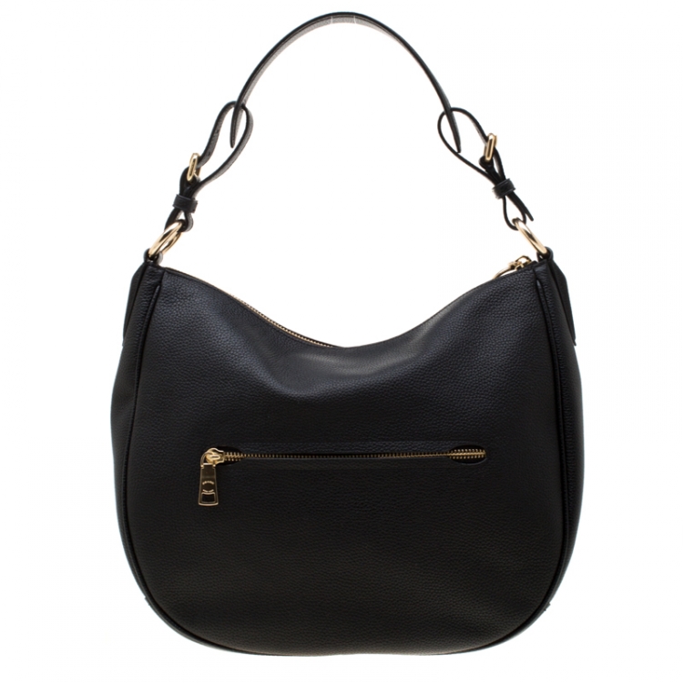 Pre Owned Coach Black Leather Sutton Hobo