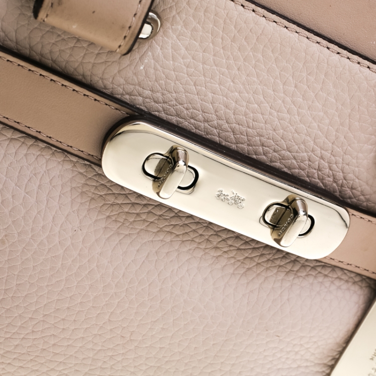 Pre Owned Coach Grey Leather Swagger 27 Tote