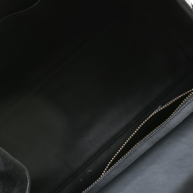 Pre Owned Coach Black Willow Floral Leather Drifter Satchel