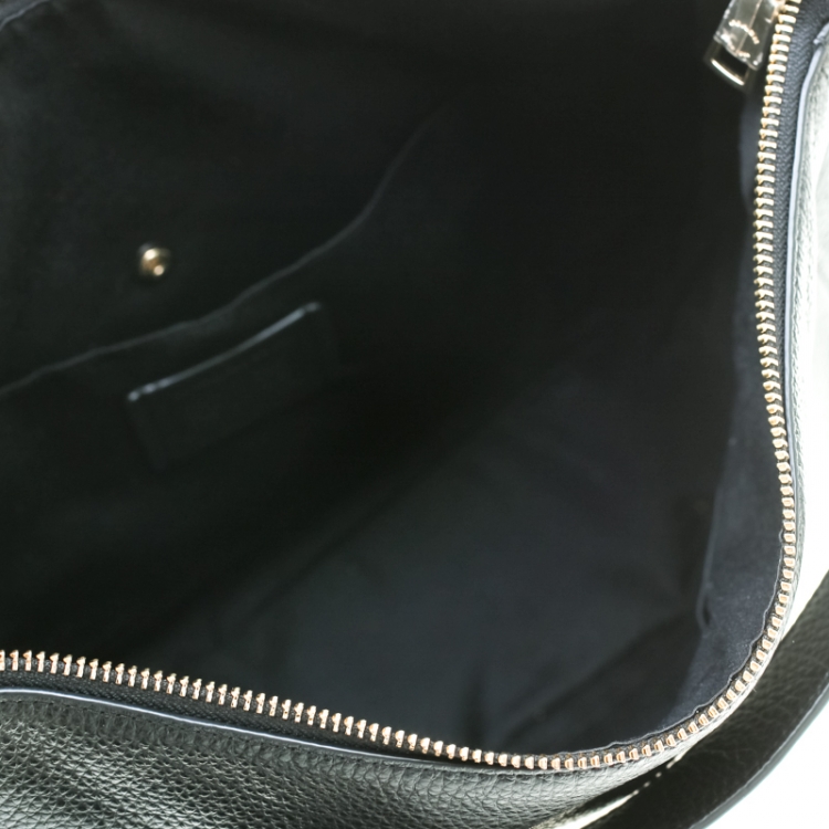 Pre Owned Coach Black Leather Elle Hobo 