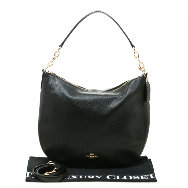 coach elle hobo black