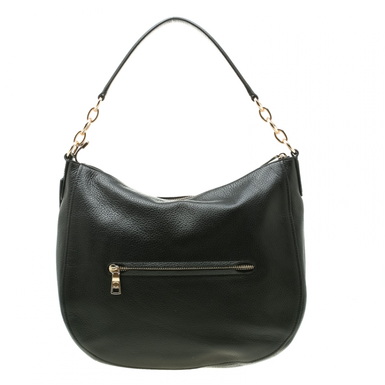 Pre Owned Coach Black Leather Elle Hobo 