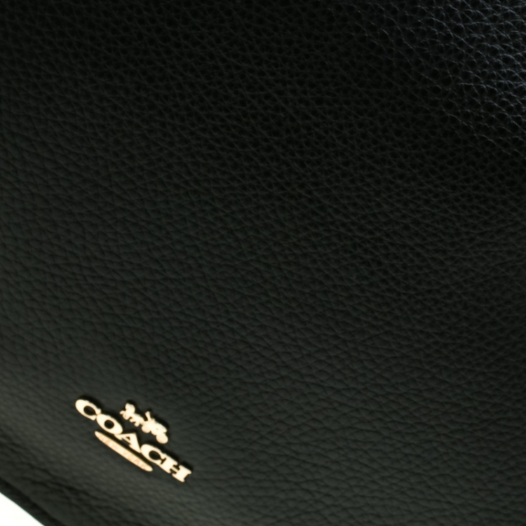 Pre Owned Coach Black Leather Elle Hobo 