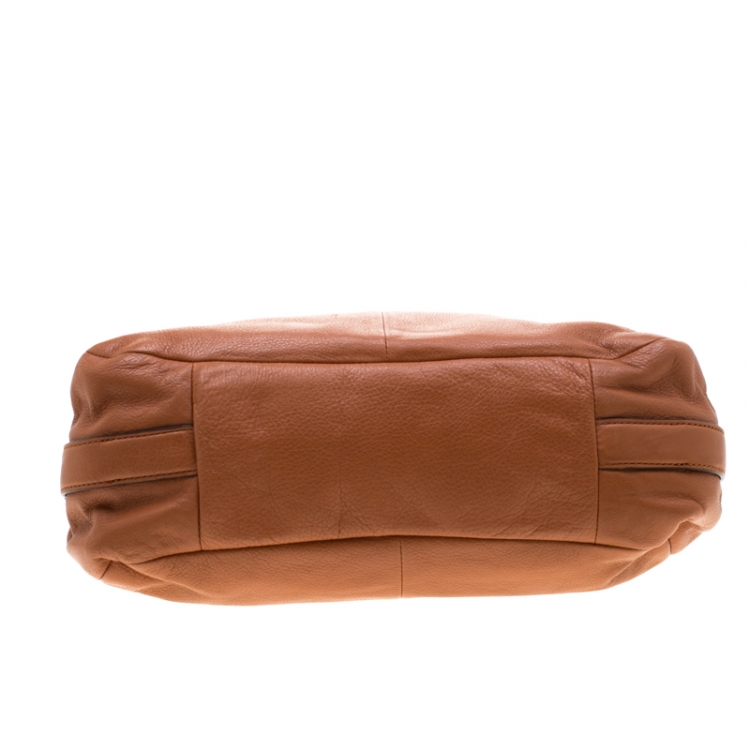 Pre Owned Coach Tan Leather Madison Maggie Hobo