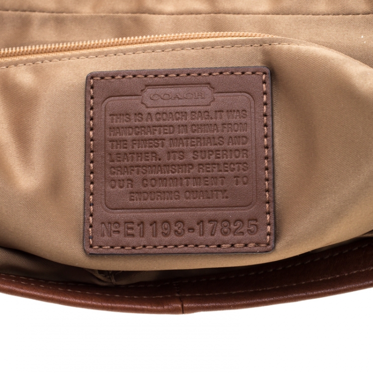 Pre Owned Coach Brown Leather Chelsea Flap Shoulder Bag