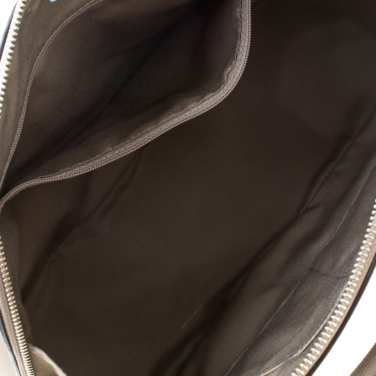 Pre Owned Coach Grey Leather Sierra Top Handle Bag