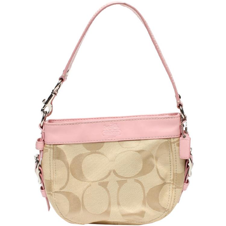 pink signature coach purse