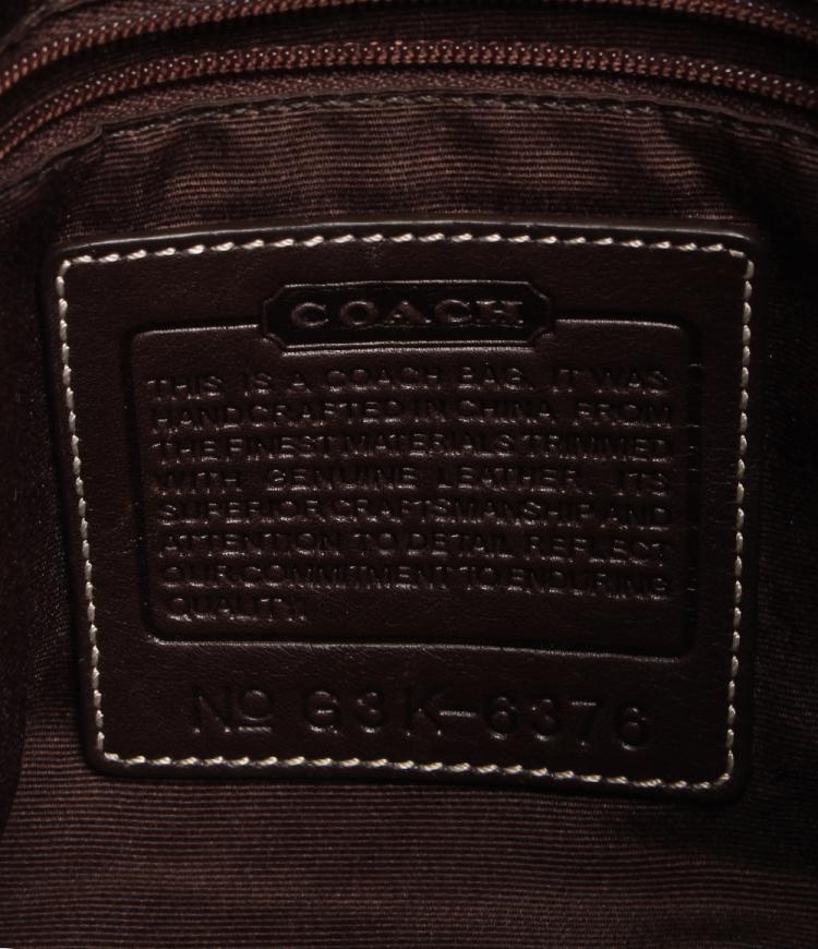 Pre Owned Coach Brown Signature Canvas And Leather Soho Shoulder Bag