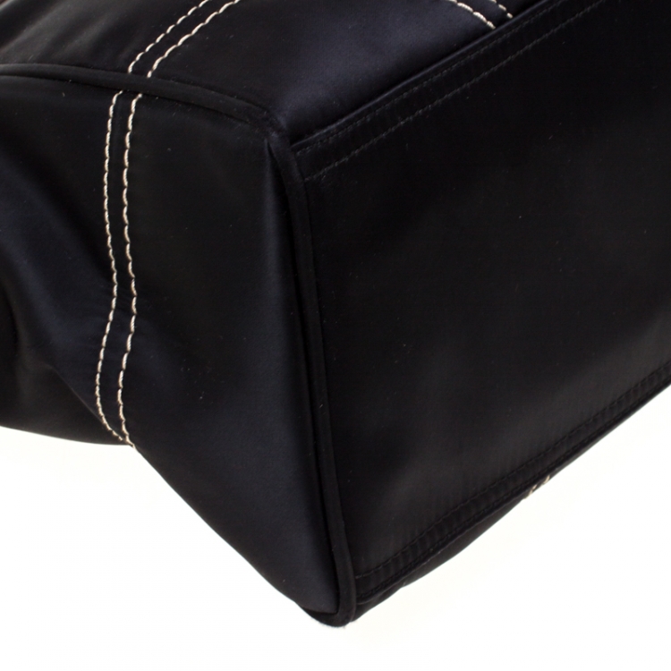 مملوكة مسبقًا Coach Black Satin and Suede Tote