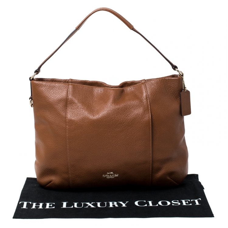 Pre Owned Coach Brown Leather Madison Isabelle Hobo