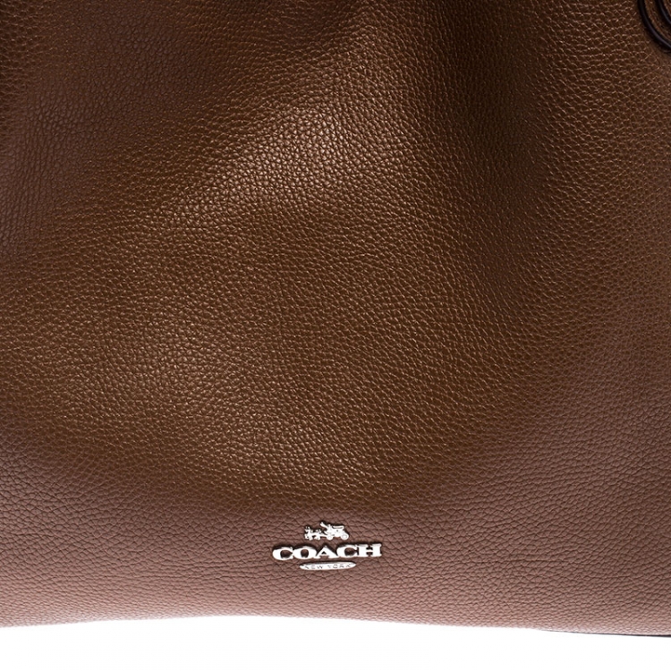 Pre Owned Coach Brown Leather Madison Phoebe Hobo