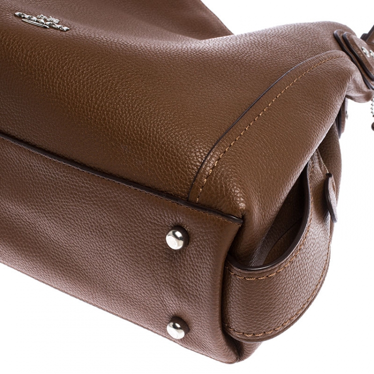 Pre Owned Coach Brown Leather Madison Phoebe Hobo