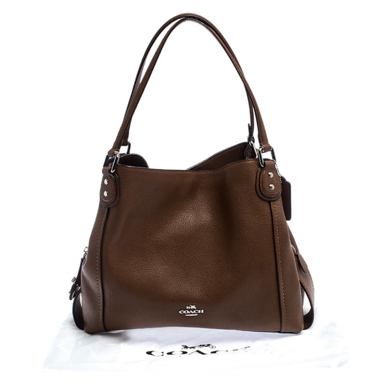 Pre Owned Coach Brown Leather Madison Phoebe Hobo