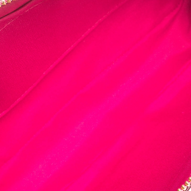 Pre Owned Coach Hot Pink Leather Shoulder Bag