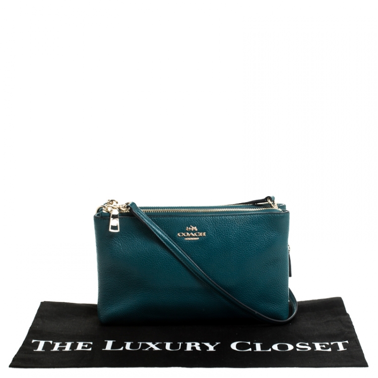 teal coach crossbody