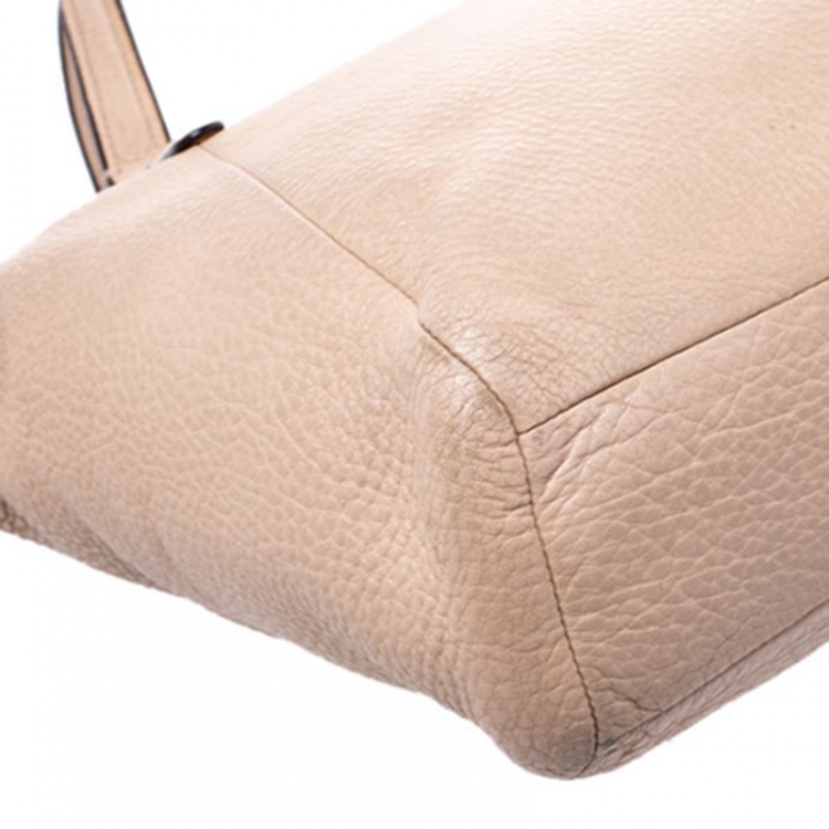 Pre Owned Coach Beige Leather Ava Satchel