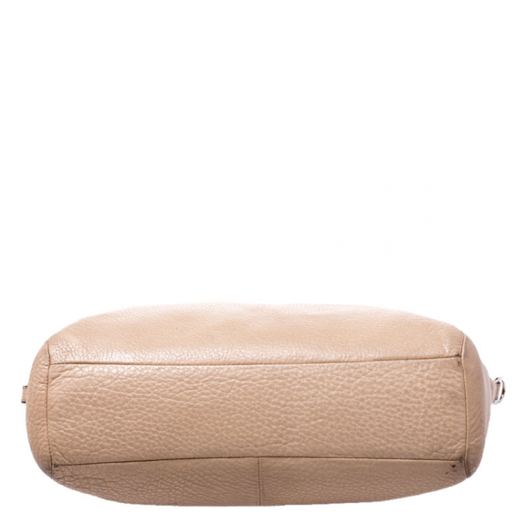 Pre Owned Coach Beige Leather Ava Satchel