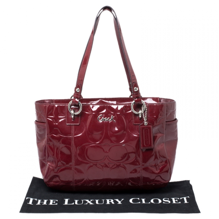 coach embossed bag