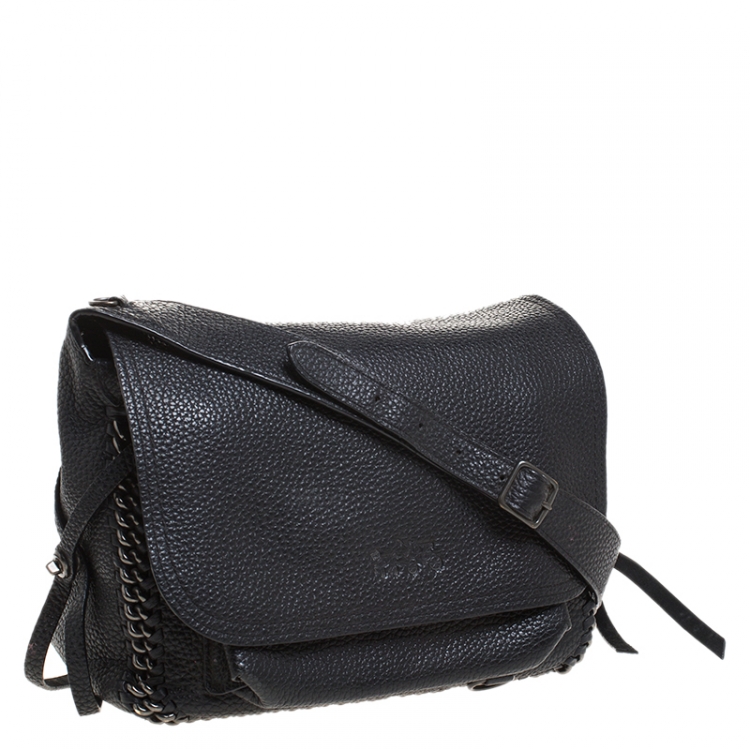 Pre Owned Coach Black Leather Dakotah 21  Shoulder Bag