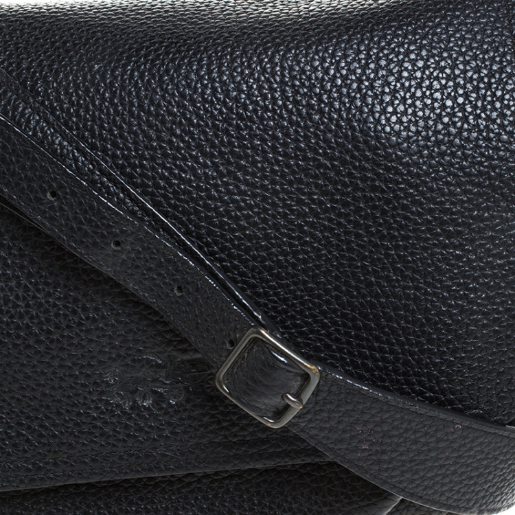Pre Owned Coach Black Leather Dakotah 21  Shoulder Bag