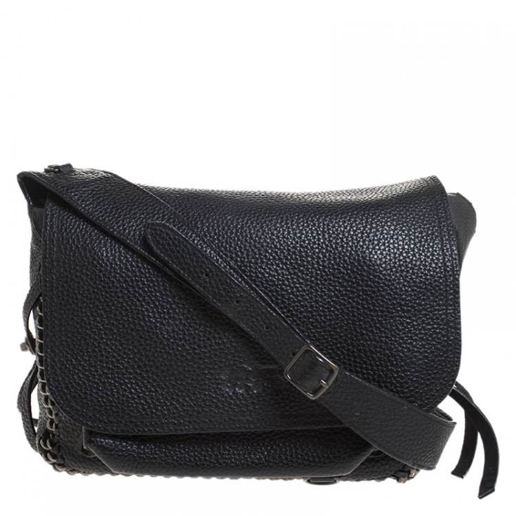 Pre Owned Coach Black Leather Dakotah 21  Shoulder Bag