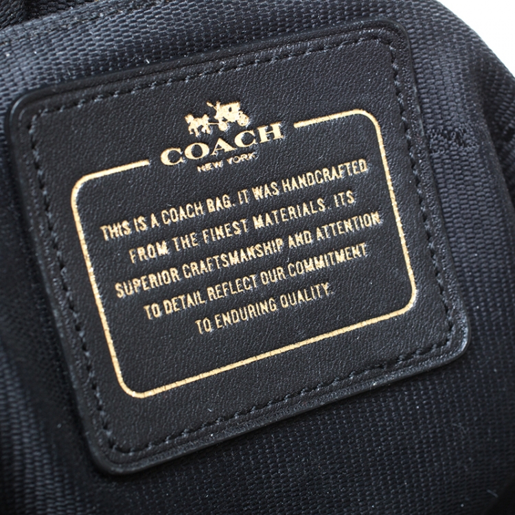 Pre Owned Coach Black Leather Dakotah 21  Shoulder Bag