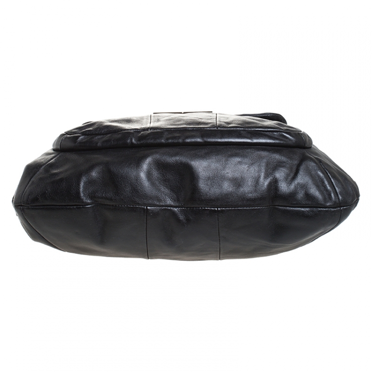 Pre Owned Coach Black Leather Kristin Shoulder Bag