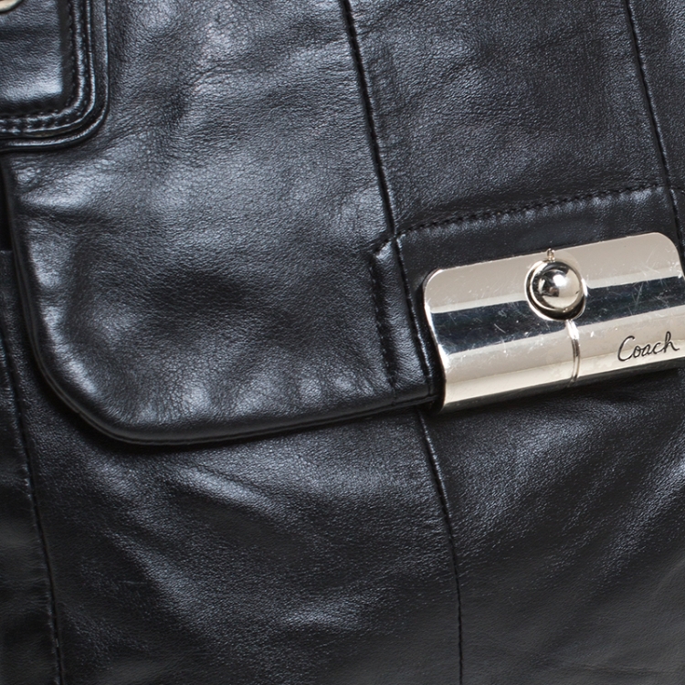 Pre Owned Coach Black Leather Kristin Shoulder Bag
