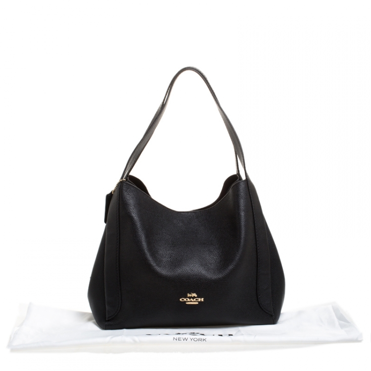 Pre Owned Coach Black Leather Hadley Hobo