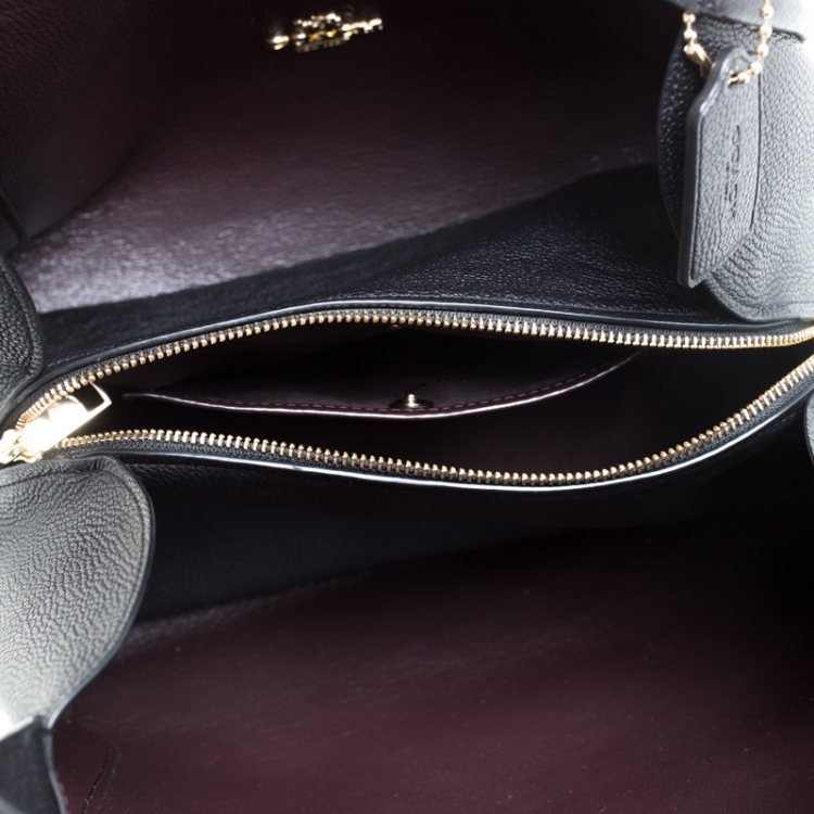 Pre Owned Coach Black Leather Hadley Hobo