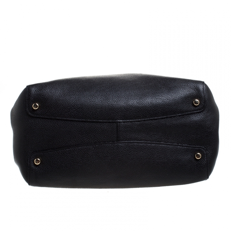 Pre Owned Coach Black Leather Hadley Hobo