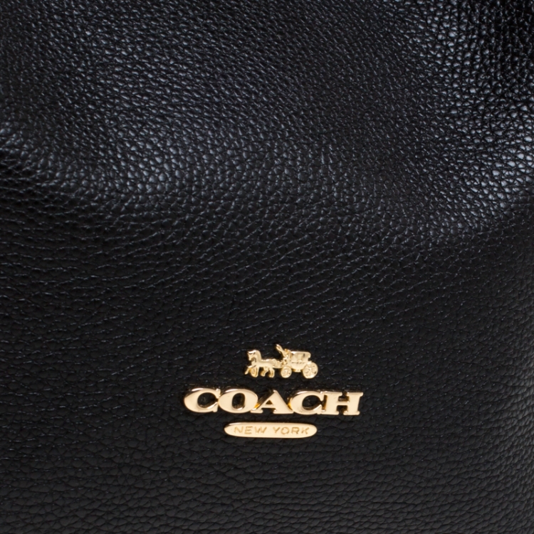 Pre Owned Coach Black Leather Hadley Hobo