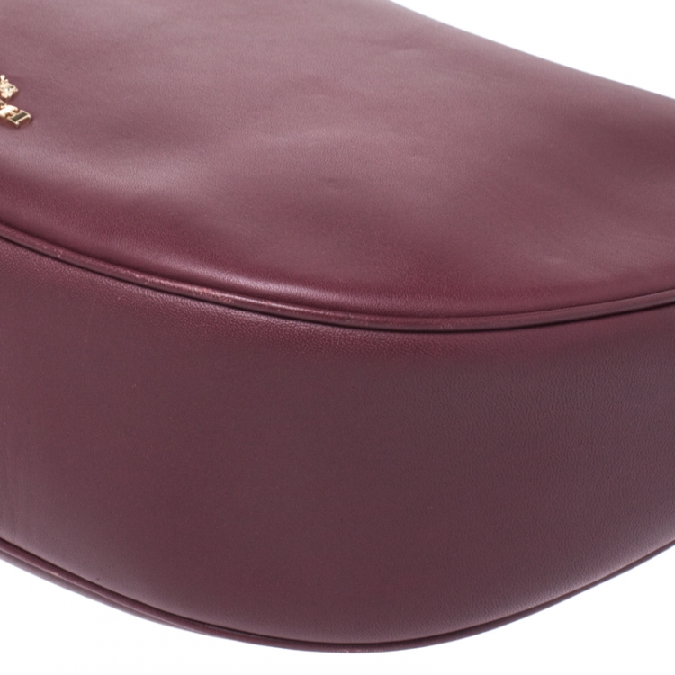 Pre Owned Coach Burgundy Leather Nomad Hobo 