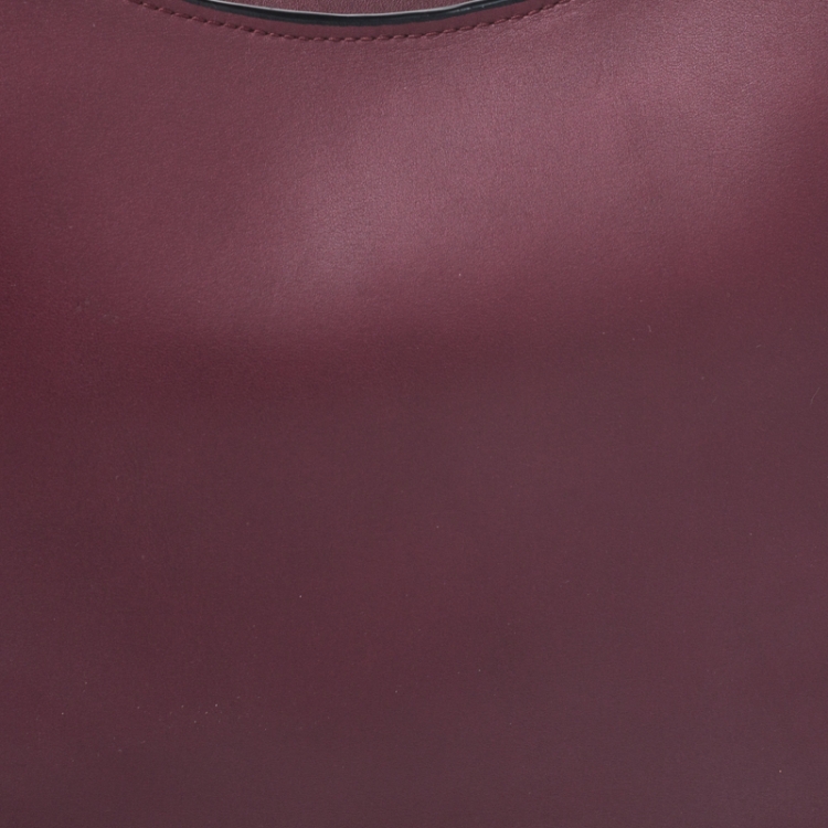 Pre Owned Coach Burgundy Leather Nomad Hobo 
