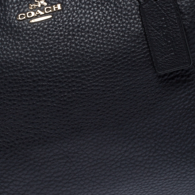 Pre Owned Coach Black Leather Kenley Satchel 