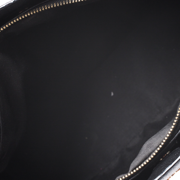 مملوكة مسبقًا Coach Black Leather Small Christie Carryall Satchel